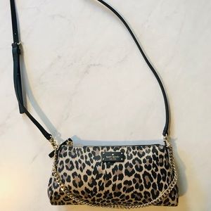 Kate Spade mini crossbody leopard purse